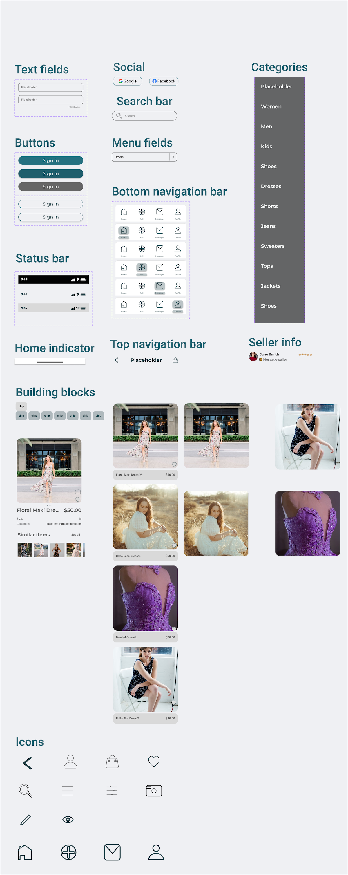 Icons and Components